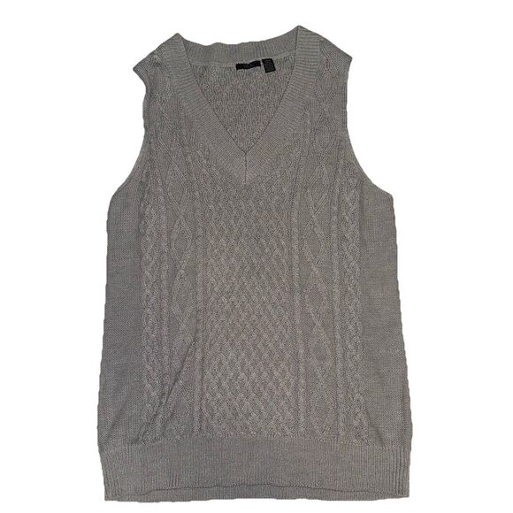 RDI Women Gray Sweater Vest Size L‎ - Picture 1 of 5